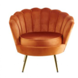 Astrid Velvet Sofa Chair Cinnamon