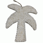 Shell Palm Tree - White Bubble Shell