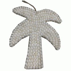 Shell Palm Tree - White Bubble Shell