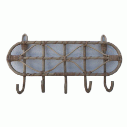 Rattan 5 Hook Hanger