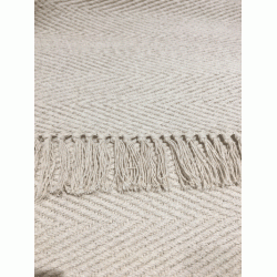 Cotton Rug Zig Zag w/Fringes 70x300cm