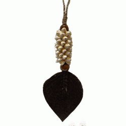 Hanging Leaf Decor - Brown