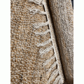 Striped Jute Rug w/Fringes 60x90cm Striped Jute Rug w/Fringes 60x90cm